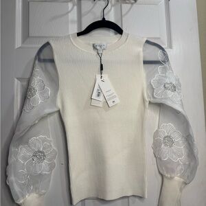Koda Combo Sleeve Knit Pullover (Milly)